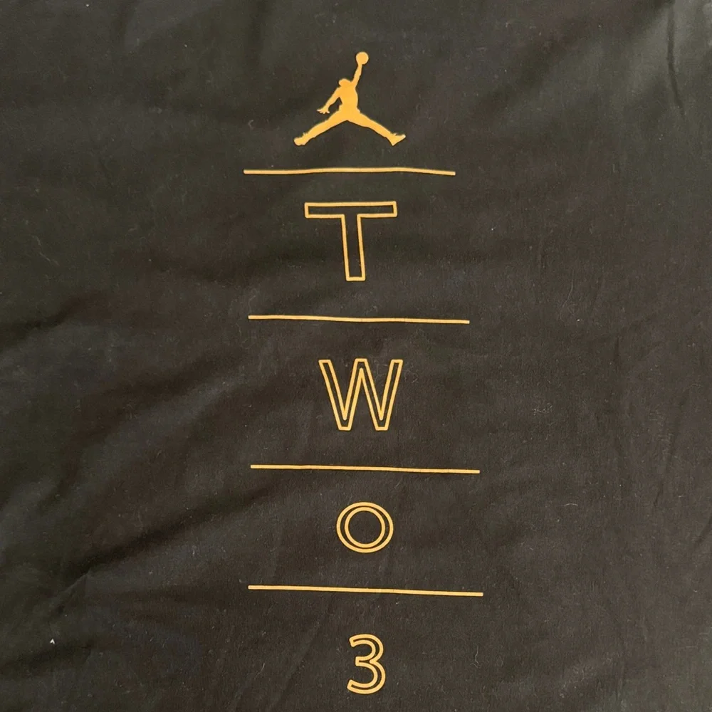Jordan Black Tee‎ with Gold Accents